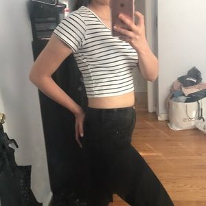 Striped crop top